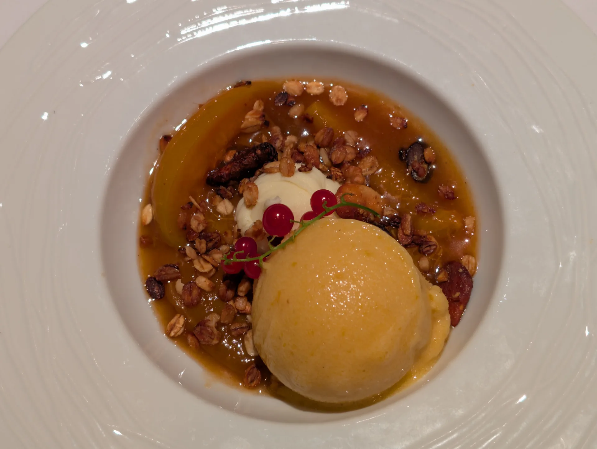 Sorbet-Dessert in Sterzing