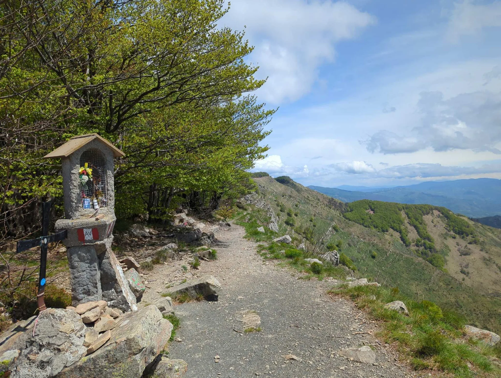 Wegkapelle am Kammweg zum Monte Zatta