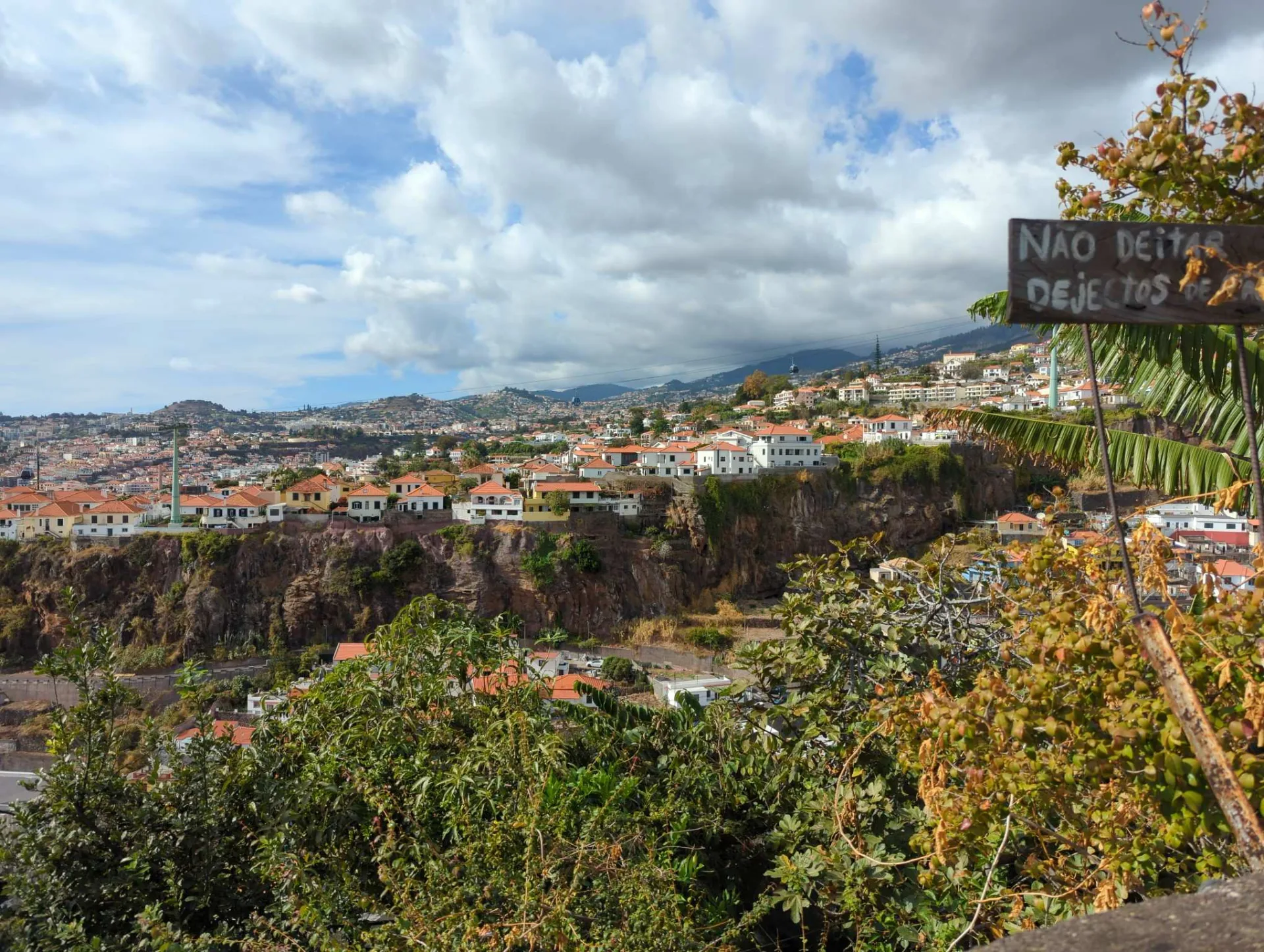 Blick über die Dächer von Funchal